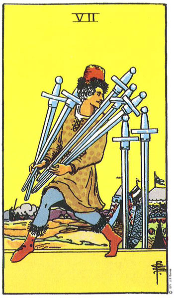 7 Kiếm — Rider-Waite