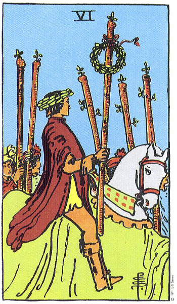6 Gậy — Rider-Waite