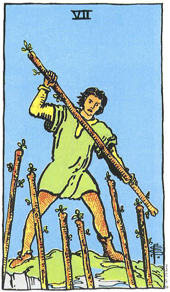7 Gậy — Rider-Waite