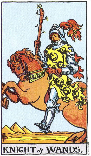 Kỵ Sĩ Gậy — Rider-Waite